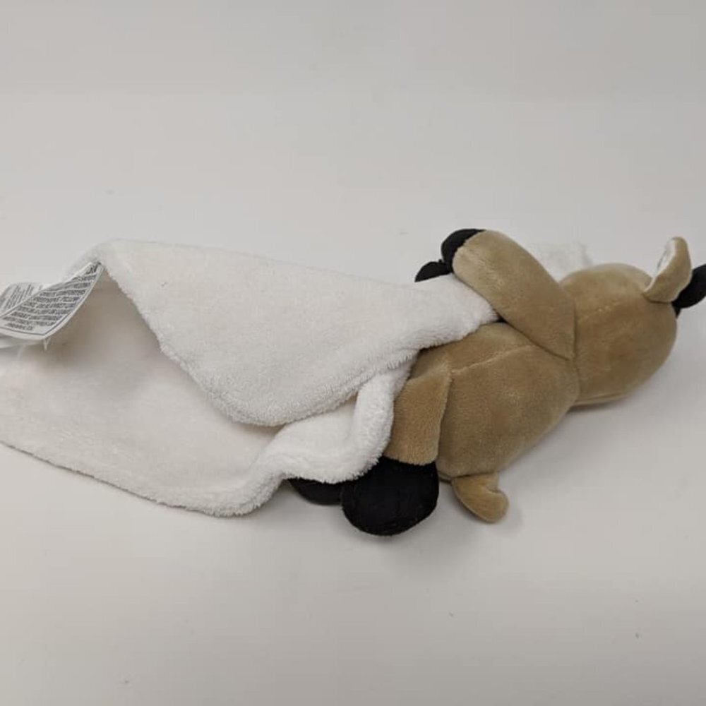CARTER'S Reindeer Baby Lovey Security Blanket Winter Rattle Toy Plush - Picture 4 of 4